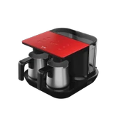 Beko TKM 8961 K Keyf Kırmızı Çelik İkili Kahve Makinesi - 5