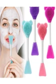 TİNEKE  3 In 1 Ayıcık Silikon Maske Sürme Peeling Ve Temizleme Firçası Silikon Maske Spatulası 1 ADET - 1