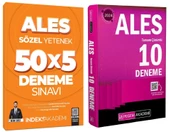 Pegem + İndeks 2025 ALES 10+5 Deneme 2 li Set Pegem + İndeks Akademi Yayınları - 1