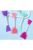 TİNEKE  3 In 1 Ayıcık Silikon Maske Sürme Peeling Ve Temizleme Firçası Silikon Maske Spatulası 1 ADET - 2