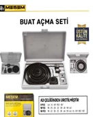 Meşem Buat Açma Seti Panç Seti 16 Parça Alçıpan Ahşap Kartonpiyer Delme Seti thumbnail 2