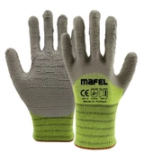 Mafel MF-82/83 Pütürlü Neon Yeşil Lateks İş Güvenlik Eldiven - 10/XL - 3 Çift - Paket thumbnail 2