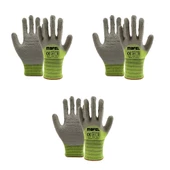 Mafel MF-82/83 Pütürlü Neon Yeşil Lateks İş Güvenlik Eldiven - 10/XL - 3 Çift - Paket thumbnail 1