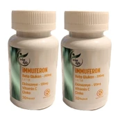 İmmuferon Beta Glucan 200 mg, Ekinezya 120 mg, Vitamin C, Çinko 30 Kapsül - 2'li thumbnail 2