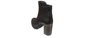 MAMMAMİA D24KB-4475 PLATFORM TOPUK KLASİK DERİ KADIN BOT - 5