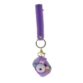 Fotoğraf Makinesi Desenli Anahtarlık Bileklikli Işıklı Mor - 1