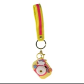 Fotoğraf Makinesi Desenli Anahtarlık Bileklikli Işıklı Sarı - 1