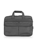 Ççs 71242 Gri Kumaş Laptop Bölmeli Evrak Çantası - 2