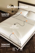 Ranforce Çarşaflı Yastık Ve Yorgan Kılıflı Çift Kişilik Nevresim Takımı 200x220 Cm - 10
