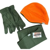 Hunthink Bere-Boyunluk-Eldiven Seti Haki Turuncu - 1