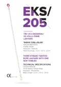 Lanyard Tek Ucu Radansalı 3 Kollu Örme 1,2 EKS205 Eks - 1