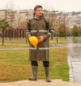 Yağmurluk Reflektörlü Dizaltı 45 Mic. - Haki - 1