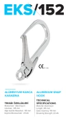 Karabina Alüminyum Kanca 110 mm EKS152 Eks - 1