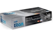 Ultra Kalın Siyah Nitril Eldiven Koin Titan 50 Adet - 1