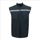 Yelek Softshell Sax Mavi Biyeli - 1