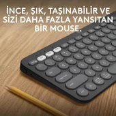 Logitech Pebble Keys 2 K380S 920-011859 Siyah Kablosuz Klavye Teşhir - 9