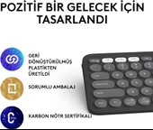 Logitech Pebble Keys 2 K380S 920-011859 Siyah Kablosuz Klavye Teşhir - 6