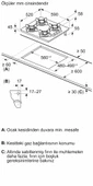 Bosch POP6C9P30O Cam Antrasit Gri Ankastre Ocak - 6