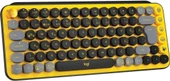 Logitech POP Keys Sarı Siyah Kablosuz Mekanik Klavye - outlet - 1