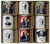 İyi Fikirler Atatürk Baskılı Porselen Kupa Bardak 1 adet - 1