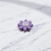 Plastik Papatya Kulp Lila Renk Mobilya Çoçuk Odası Kız Erkek Dolap Kapak Kulpu Çekmece Kulbu 1 ADET thumbnail 8