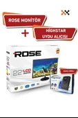 Rose 22" 55 Ekran 12V Full HD Karavan - Tekne - Yat Lcd Monitör Tv Ve Highstar Dahili Wifili Uydu Alıcısı - 1