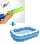 Su Pompalı-Bestway 54005, Büyük Şişme Aile Havuzu-201x150x51cm - 2