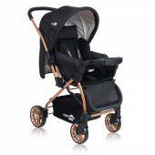 Comfymax Çift Yönlü Lüks Bebek Arabası - Black Thunder - 1
