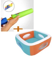 Su POMPALI- Bestway 51132 Büyük Şeffaf Pencereli Şişme Havuz - 2