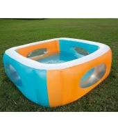 Su POMPALI- Bestway 51132 Büyük Şeffaf Pencereli Şişme Havuz - 5