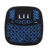 18 Işıklı Kablosuz Mini Smart Kablosuz Klavye Tv Televizyon Ps3 Dokunmatik Mouse - 1