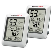 ThermoPro TP50 Termometre İç Mekan Dijital Isı ve Nem Ölçer - 2 Adet - 1