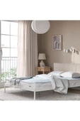 Soğutucu Alez, Yatak Soğutucu ve Isıtıcı Alez,  Bej-Mavi, 90x200 cm Yatak Koruyucu Tek Kişilik - 4