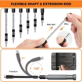 Kingsdun 150 si 1 Arada Manyetik Hassas Tornavida Seti KS-840150 - 11