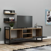 SmartHome Plus Sidre Tv Sehpası - Ceviz / Siyah - 2