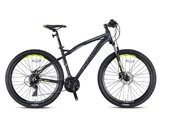 KRON XC 150 29 JANT 24 VİTES HİDROLİK DİSK FREN DAĞ BİSİKLETİ MAT SİYAH NEON SARI FÜME 20" - 1