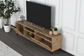 SmartHome Plus Tümay 2 Kapaklı Raflı Tv Sehpası  - Atlantik Çam - 3