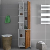 SmartHome Plus Lena 2 Kapaklı Raflı Çok Amaçlı Dolap - Beyaz / Barok - 2