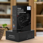 Kingsdun 150 si 1 Arada Manyetik Hassas Tornavida Seti KS-840150 - 3