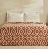 Karaca Home Rina Pembe Çift Kişilik Pamuklu Battaniye - 1