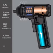 Kingsdun Sarjli Tornavida Seti 32 Parça Manyetik Uç 3.6V 1300mAH - 4