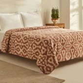 Karaca Home Rina Pembe Çift Kişilik Pamuklu Battaniye - 2