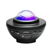 Starry Projektör Bluetooth Hoparlör Gece Lambası RGB Led Işıklı Parti Hoparlörü Speaker - 1