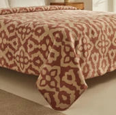 Karaca Home Rina Pembe Çift Kişilik Pamuklu Battaniye - 3