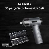 Kingsdun Sarjli Tornavida Seti 36 Parçali Manyetik Uç 5V 2500mAH - 3
