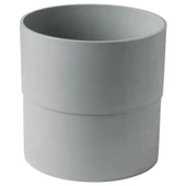 SUMUHOME NYPON DEKORATİF PLASTİK SAKSI GRİ 24 CM - 1