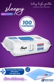 İntermop Sleepy Easy Clean Çamaşır Suyu Katkılı Yüzey Temizlik Havlusu 100 Yaprak + İntermop Slim Cam bezi - 1