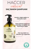 Haccer Tuzsuz Sülfatsız Parabensiz Özel Bakım Keratin Şampuan, Organik Şampuan 400 ml - 5
