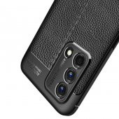 Oppo A74 4G Kılıf Kamera Korumalı Deri Görünümlü Silikon - 3