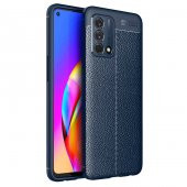 Oppo A74 4G Kılıf Kamera Korumalı Deri Görünümlü Silikon - 10
